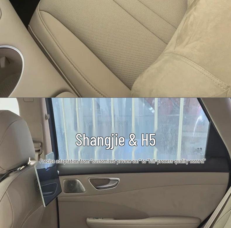 Shangjie H5 Коврики на пороги дверей автомобиля Полное покрытие Защитная доска из углеродного волокна