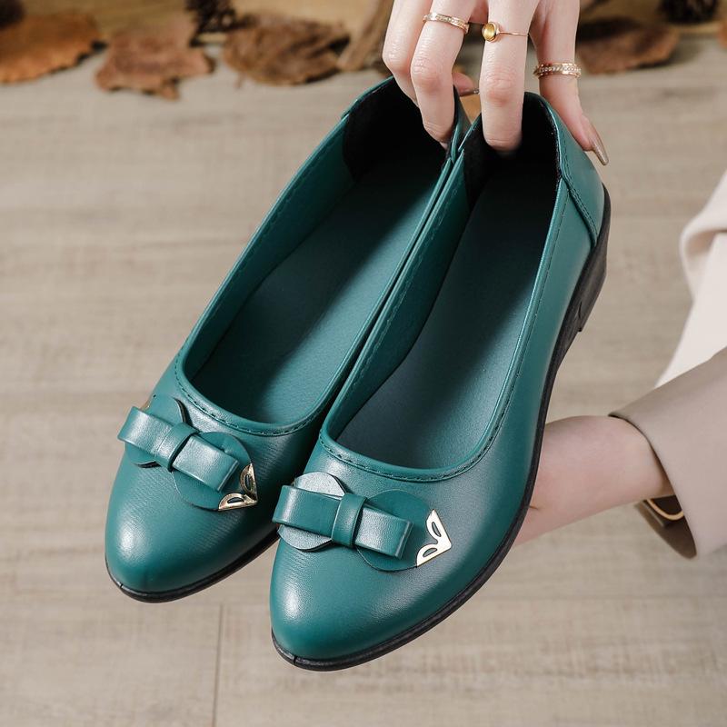 [] Те же новые женские кожаные туфли из мягкой кожи нескользящие туфли для мам из мягкой кожи удобные мягкие женские туфли