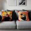 Кунг-фу Панда Подушка для офиса Наволочка Чехол для подушки в машину 45X45СМ Поясничная наволочка Наволочка на диванную подушку