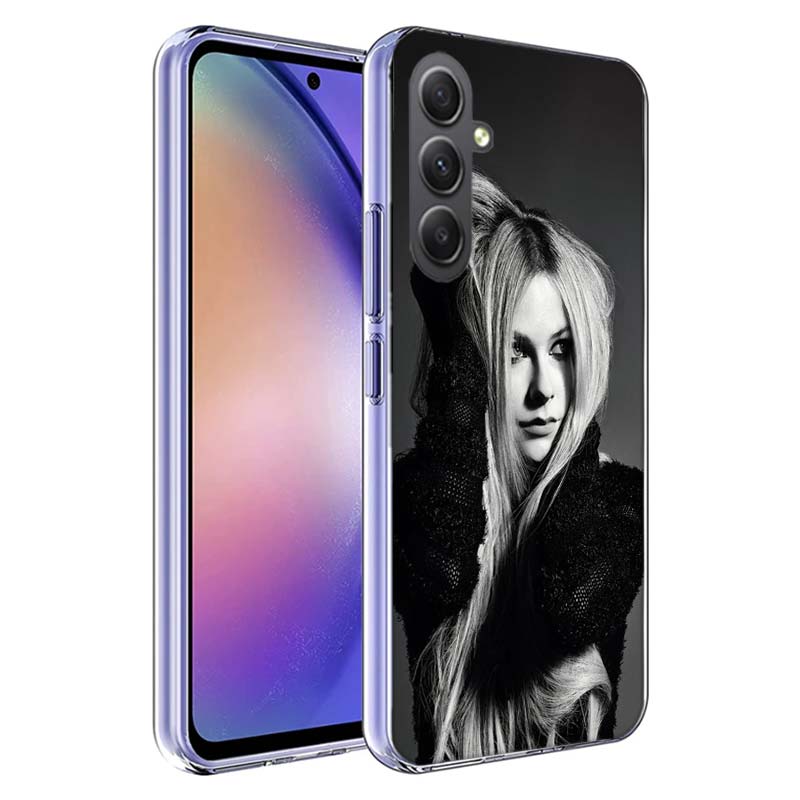 Чехол для телефона Avril Lavigne для Samsung A17 A37 A57 A07 A16 A26 A36 A56 A06 A02S A12 A22 A32 A52S A04S A14 A24 A34 A54 A03 A