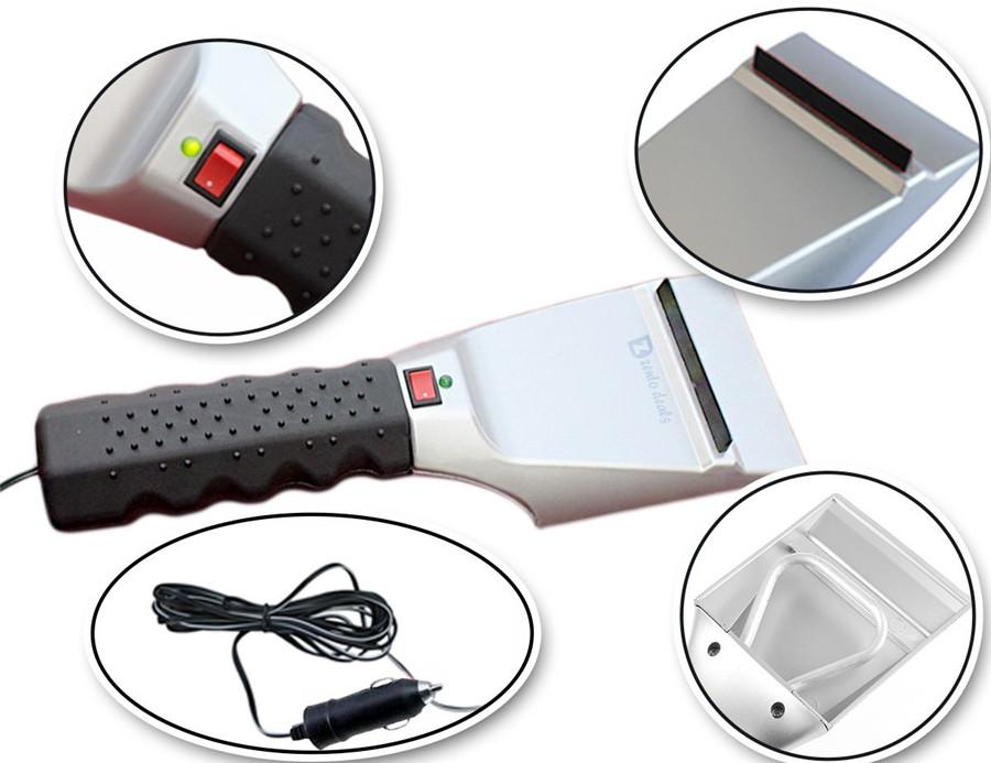 12В Подогреваемая Автомобильная Зимняя Греющая Снег Лед Щетка Лопата Электрический Скребок для Снега и Льда