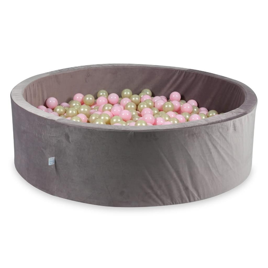 Suchy Basen Z Piłeczkami 700 Sztuk 130X40 Velvet Lila: Jasnozłote, Jasnoróżowe