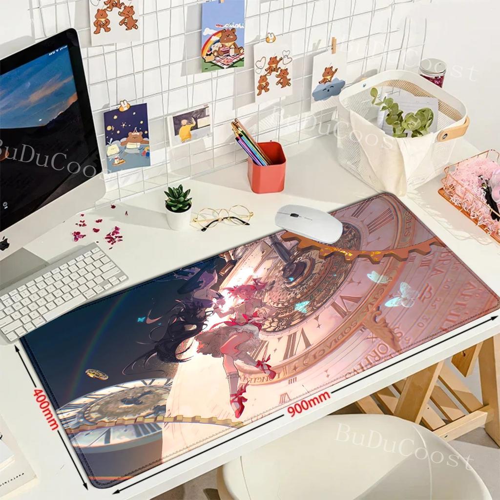 Puella Magi Madoka Magica Канцелярские принадлежности Игровой коврик для мыши Коврик для мыши Аниме ПК Геймер Компьютерный Стол Настольные коврики Коврики для мыши