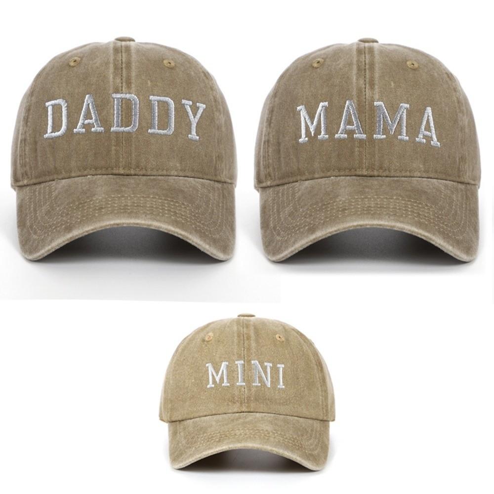 Vintage Parent-child Baseball Hats Adjustable Family Matching Baseball Cap Sport Visors Cap Gifts