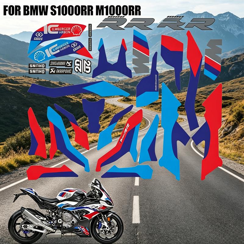 Декоративные наклейки M для мотоцикла Полный комплект наклеек для BMW S1000RR 2019-2023 2020 2021 2022 Полный комплект наклеек