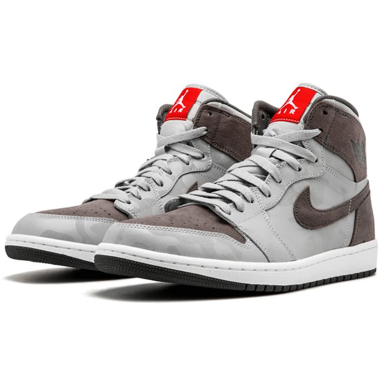 Jordan 1 Ретро Высокие Камуфляж 3M Серый Волк AA3993-027