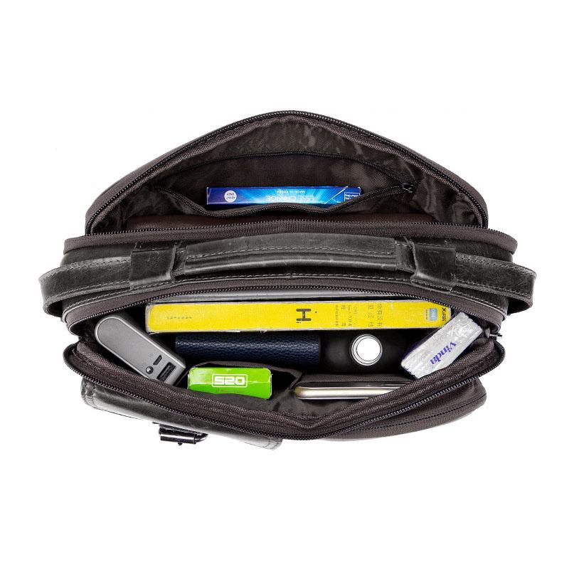 Мужская винтажная модная сумка на ремне из натуральной кожи, повседневная сумка большой емкости со съемным ремешком на одно плечо