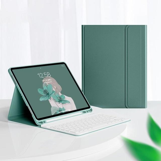 Клавиатура для iPad Pro 12,9, силиконовый флип-чехол с держателем для карандашей, чехол для iPad 12,9 дюймов, 3-й, 4-й, 5-й