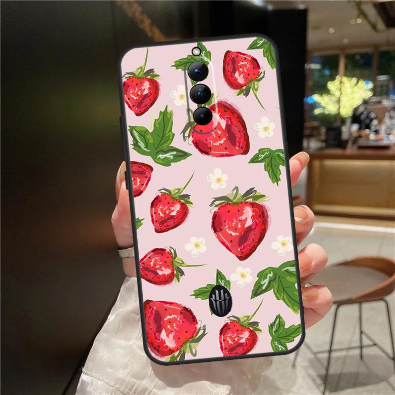 Милый клубничный чехол для ZTE Nubia Red Magic 11 10 9 8 9S 8S 10S Pro Plus 6 7 6S 7S Для RedMagic 10 Air Чехол