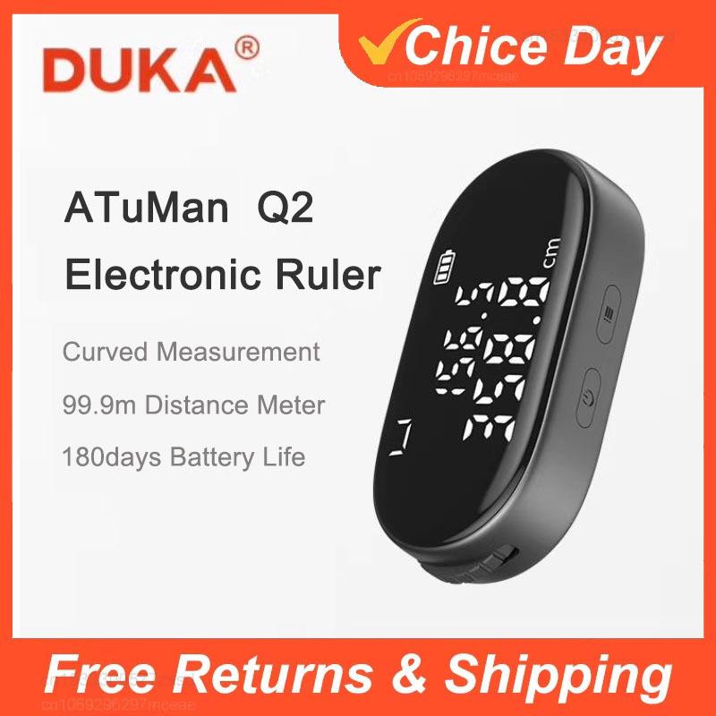 DUKA ATuMan Q2 Мини Электронная линейка Цифровое колесо Рулетка Тип-C Перезаряжаемая рулетка Измеритель расстояния Измерительные инструменты