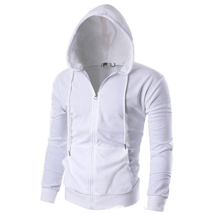 Autumn and Winter Men's Casual Fashion Sports Zipper Hoodies Plus Size