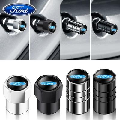 Автомобильная наклейка Ford 4 шт. Колпачки на ниппель колеса автомобиля Для Ford Focus Fiesta Ranger Mondeo Escort Falcon Flex S-MAX Kuga Must
