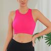 Женская мода жилет для йоги из ниток бесшовный трикотажный бег спортивный облегающий жилет для фитнеса йога топ