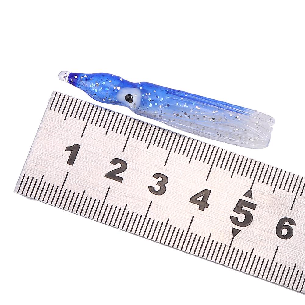 10 типов, 20 шт., новые полезные разноцветные приманки в виде кальмара, приманки для морской рыбалки, мягкие приманки для морской рыбалки