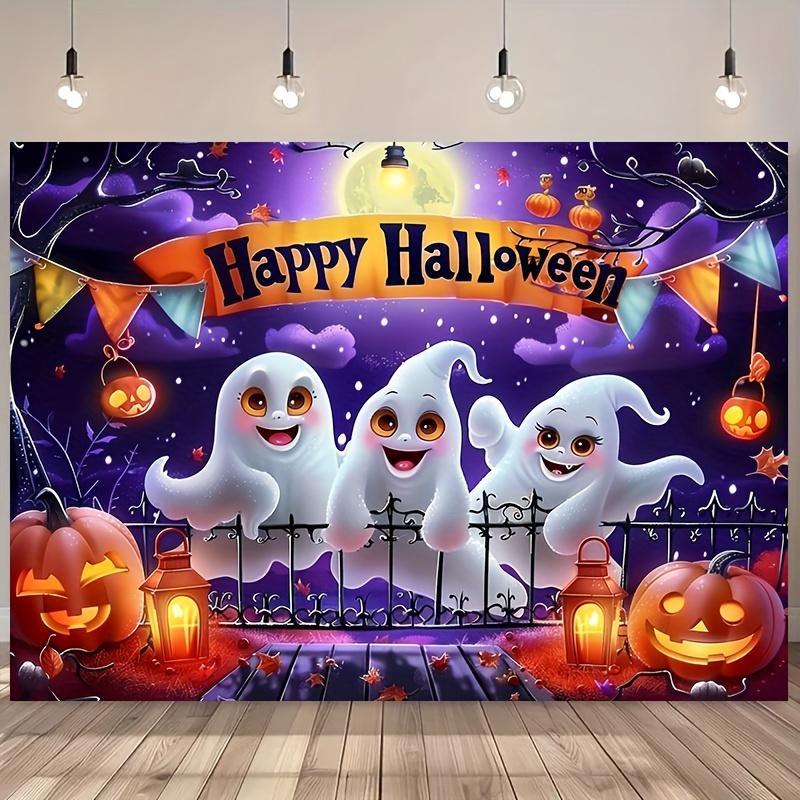 1-piece Ghost Pumpkin Party Banner - Polyester Material / Outdoor Decoration - Suitable for Holiday Decorations.PMJ