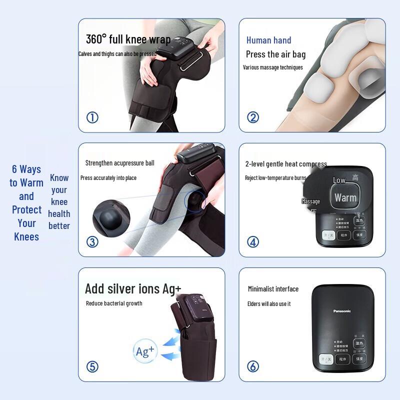 Panasonic Heated Air Compression Knee Massager CN plug (adapter included)