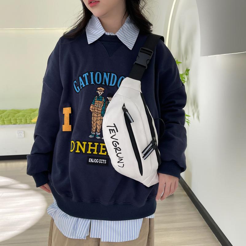 Унисекс поясная сумка модная сумка через плечо креативная нагрудная сумка с надписью японская повседневная сумка-мессенджер