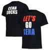 Мужская черная футболка John Cena Greatest of All Time Модная уличная одежда Мягкая с коротким рукавом Чистый винтажный хлопок Оверсайз Комфортная