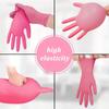 Deep Pink Disposable Nitrile Gloves - Waterproof, Durable, Lightweight for Home Cleaning, Pet Care, Hair Dye Application, Gloves