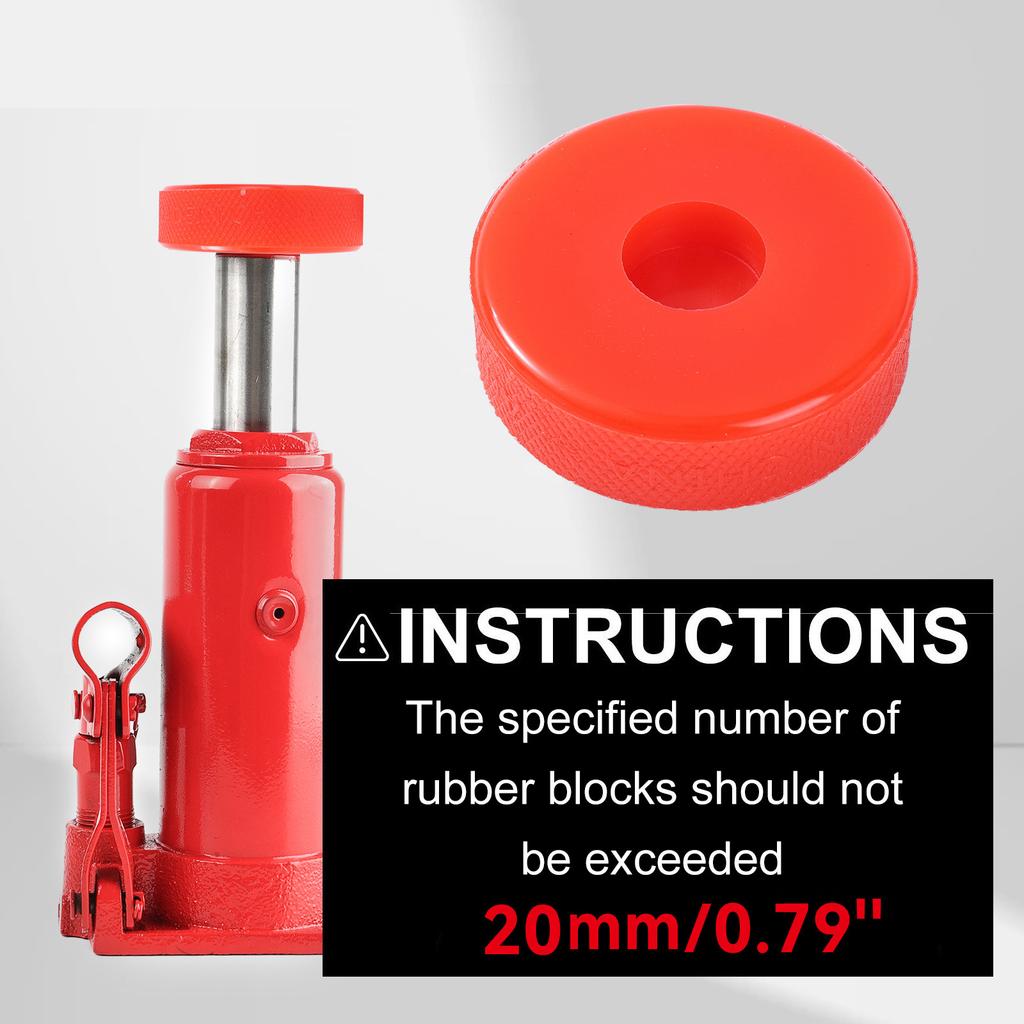 Heavy Duty Rubber Jack Pad Cushion with Enhances Grip Anti Slip Rubber Jack Support Pad for Car Lifting & Maintenance
