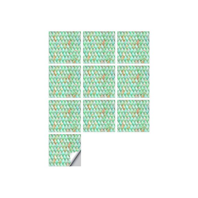 10 шт., имитация 3D самоклеющихся виниловых обоев, декоративные наклейки, водостойкая мозаичная плитка для ванной комнаты, наклейка на стену
