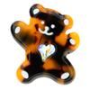 New Acetate Fiber Bear Brooches For Women Animal Design Pin Fashion Jewelry 5 Colors Available High Quality