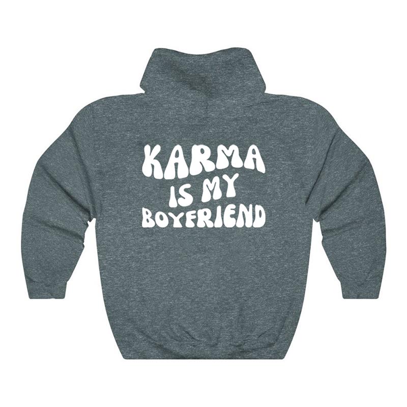 Толстовка Karma Is My Boyfriend с капюшоном в стиле Midnights Meet Me At Midnight Lyric Hodoies Kawaii Harajuku Tops