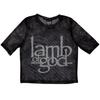 Lamb Of God Womens/Ladies Logo Mesh Crop Top