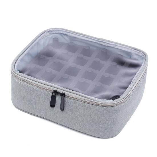 Сумка для хранения лака для ногтей, большая вместимость, застежка-молния, чехол для переноски эфирных масел