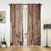 Сарай Деревянные Двери Ферма Оконные Шторы Домашнее Украшение Гостиная Шторы Оконные Обработки Шторы Шторы Для Кухни Спальни