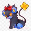 Чиби Luxray Cat Luxray железные нашивки для одежды, наклейки с аппликациями на одежду, термочувствительная нашивка на заказ