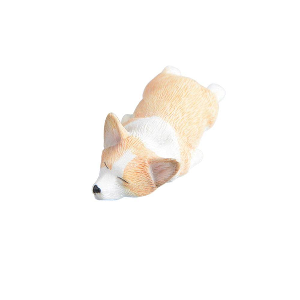 Children's Gift Mini Animal Dog Doll Simulation Dog Car Ornament Corgi Model Miniature Figurines