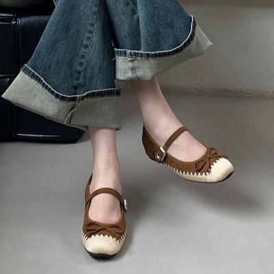 IPPEUM Женские туфли Мэри Джейн 2025 Новые балетки с круглым носком