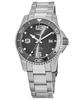HydroConquest Stainless Steel Grey Dial Automatic Diver's L3.781.4.76.6 300M Men's Watch