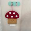 Unique Fabric Mushroom Wall Mounted Tissue Dispenser for Bathroom Kitchen or Office Storage Solution Daily Use