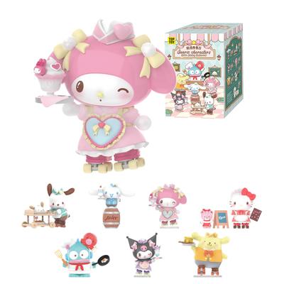 Top Toy Персонажи Sanrio Серия Роликовый Кафе Гачапон Сюрприз Фигурка Мягкий Винил ПВХ Премиум Игрушка Подарок на День Рождения My Melody Kuromi Персонаж