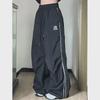 Women's American Retro Striped Wide-Leg Joggers - Harajuku Casual Drawstring Pants