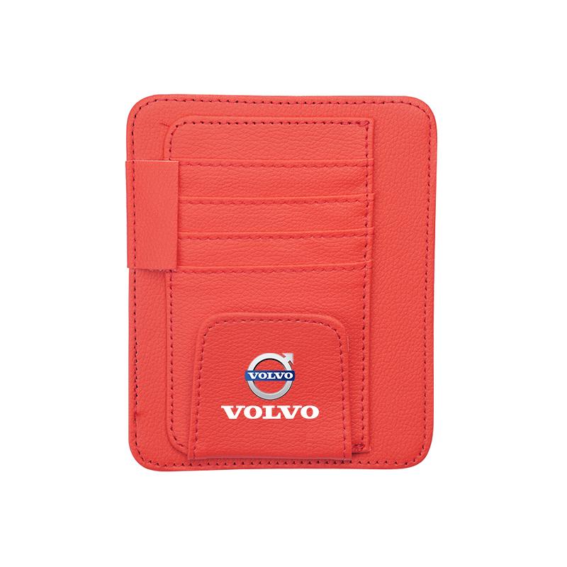 Car Sunshade Storage Bag Sunglasses Card Clip Organizer For Volvo Rdesign V90 V60 XC60 XC90 V40 EC40 EX40 S80 S60 S90 V70 EX90