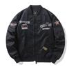 Spring and Autumn New Bomber Jacket Men's Heavy Industry Embroidered Motorcycle Baseball Jacket Work Jacket