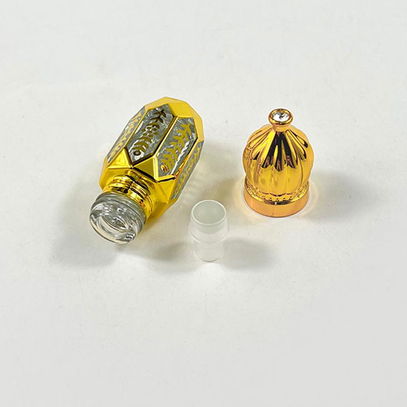 3 мл роскошный стиль золотой многоразовый флакон для духов стеклянный шариковый флакон для эфирного масла пустой контейнер для косметических образцов