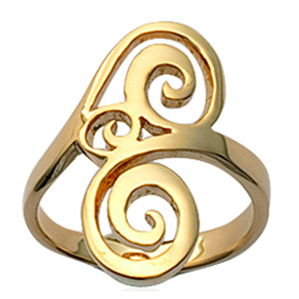 Gold Plated Ring 'Lyrique' Golden - 22 Mm