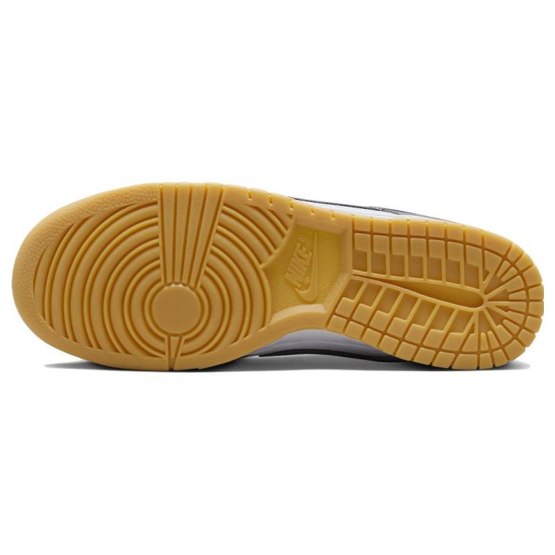 Nike Dunk "Grey Gum" Нескользящие Амортизирующие Низкие Кеды для Скейтборда Унисекс Белый Серый FV0389-100