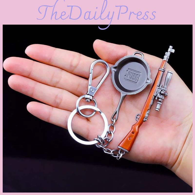 Брелок-модель снайперской винтовки из PUBG, из сплава, идеален для подарка и сувенира