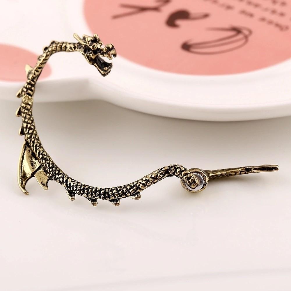 Punk Dragon Ear Cuffs With Alloy Material For Women And Men Summer