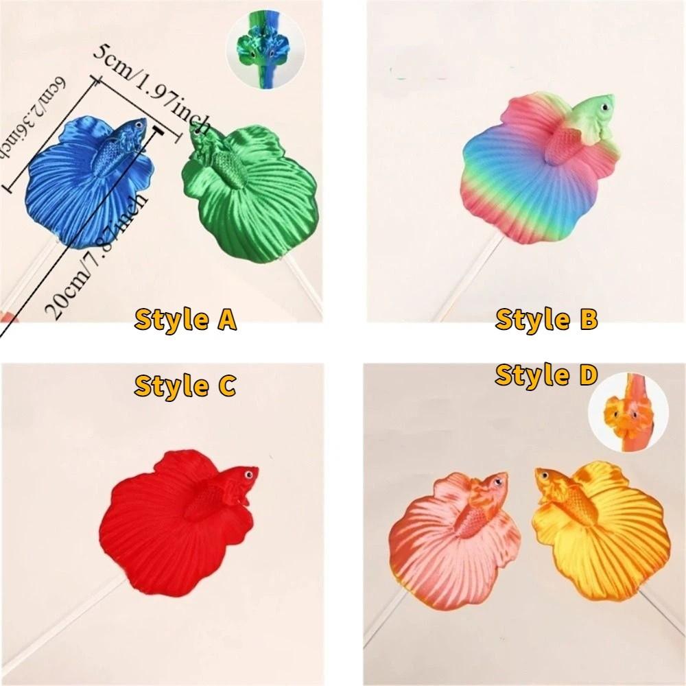 Colorful Betta Training Wand Fish Shaped Fish Training Stick Fish Tanks Accessories