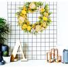 Yellow Flower Wreath for Front Door Garden Farmhouse Outdoor Garden Wedding