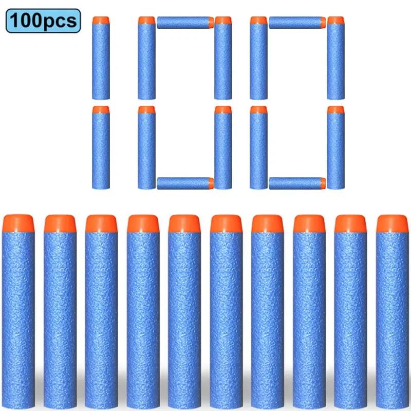 7,2 см 100 шт. для Nerf Мягкие Пули Снаряды Круглая Головка Пополняемые Губчатые Пули Детские Игрушечный Пистолет Пули для Бластеров NERF N-Strike