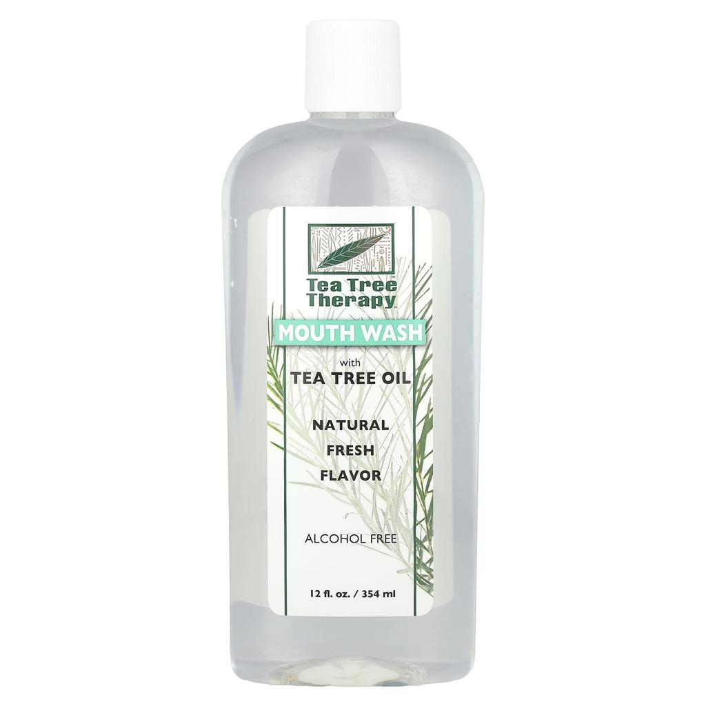Tea Tree Therapy Tea Tree Oil Mouthwash, Natural Fresh Fragrance, 12 Fl Oz (354 Ml)