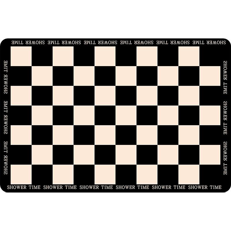 Минималистичный Впитывающий Коврик для Ванной Комнаты из Диатомита - Легко Чистится, Устойчивый к Грязи Туалетный Коврик