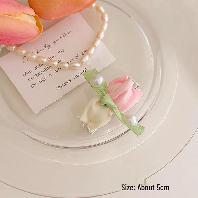 Весенне-летняя цветочная заколка для волос: Дизайн «Лилия, Роза и Гибискус»